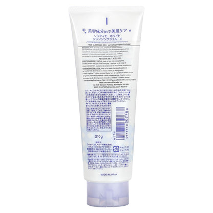 Kose Cosmeport Softymo White Cleansing Gel 210G Gentle Skin Cleanser