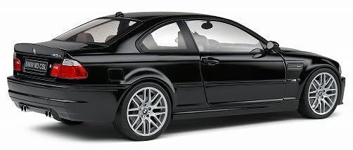 Kyosho 1/18 BMW E46 M3 CSL 2003 Black Diecast Car S1806506