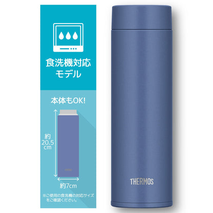 Thermos Joq-480 Asb Vacuum Insulated Stainless Steel Water Bottle Ash Blue Dishwasher Safe 480Ml