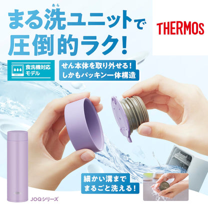 Thermos Vacuum Insulated Stainless Steel Water Bottle 480Ml Lightweight Compact White Joq-480 Wh