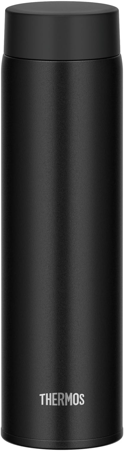 Thermos JOQ-600 BK Stainless Steel Water Bottle 600ml Integrated Spout Dishwasher Safe Black
