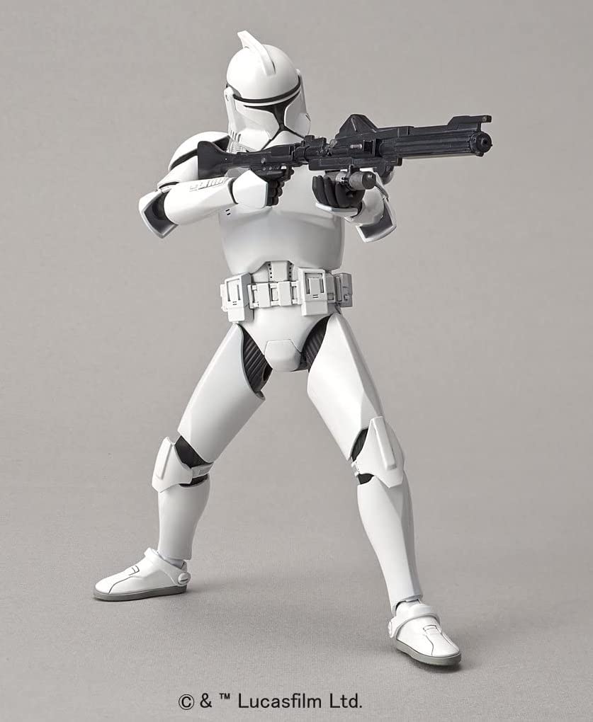 Bandai Spirits Star Wars Clone Trooper Model 1/12 Scale Color-Coded Plastic