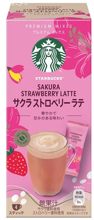 Starbucks Premium Mix Sakura Strawberry Latte 4P