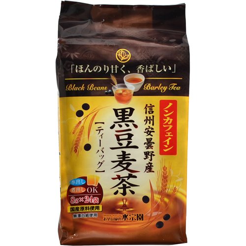 Suisouen Mugicha Barley Kuromame Black Soybean Tea Bags 24-Pack