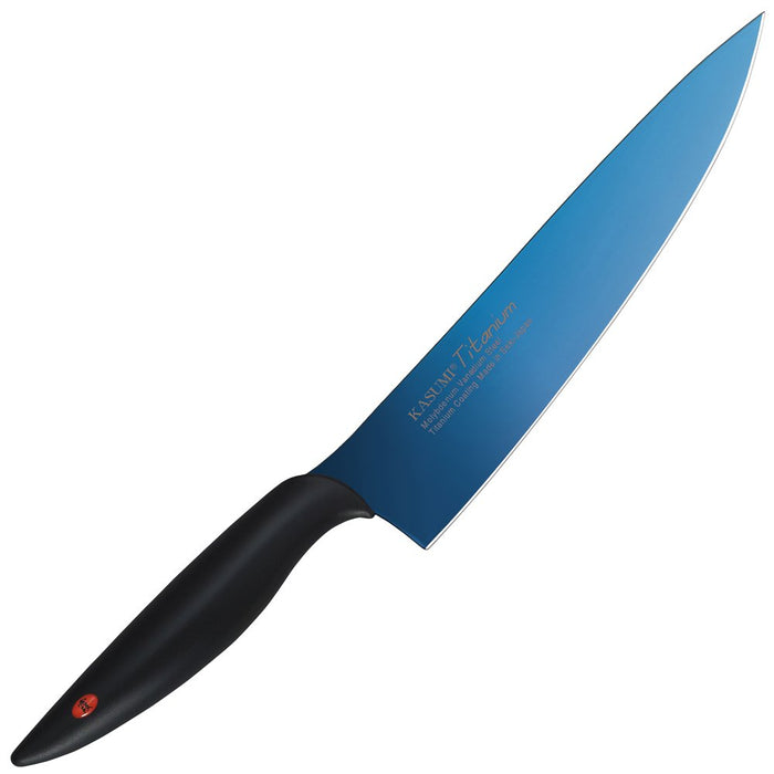 Get Along Sumikama Kasumi Titanium Kitchen Knife Blue 200Mm Blade