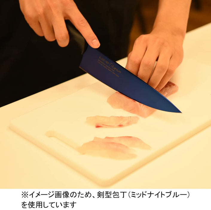 Get Along Sumikama Kasumi Titanium Kitchen Knife Blue 200Mm Blade