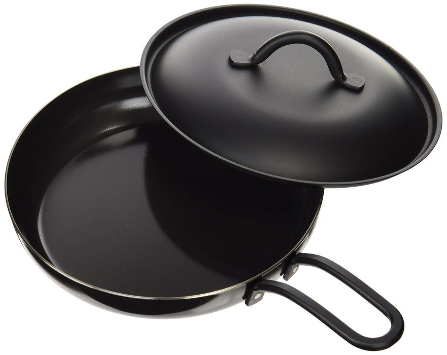 Summit Mini Fry Pan 16cm Small Cast Iron Frying Pan with Lid