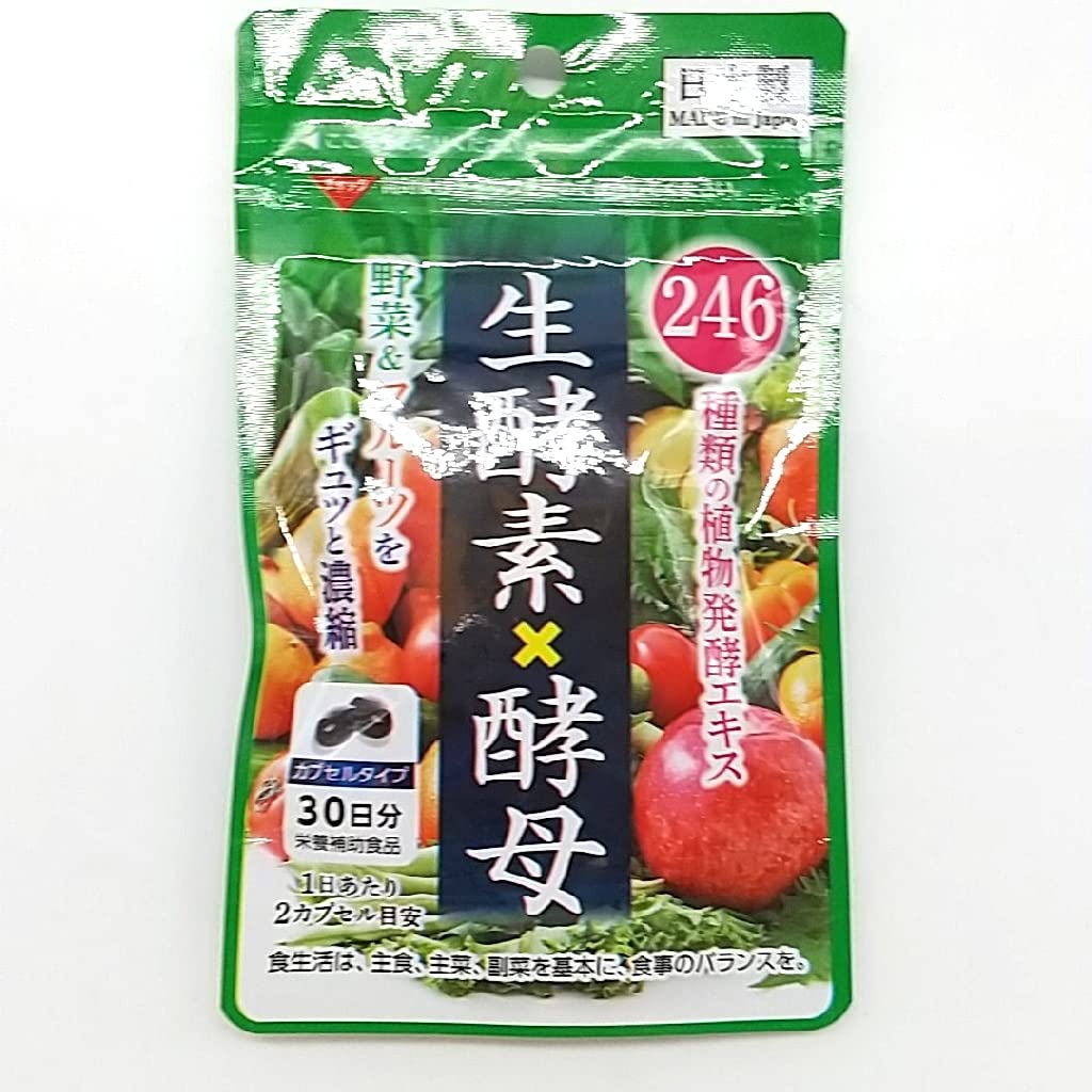 Sun Health Raw Enzyme X Yeast Supplement - 60 Capsules