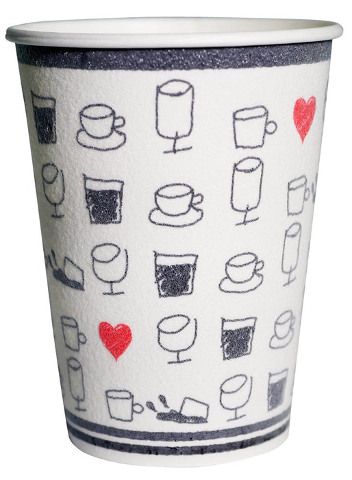 Sunnap Insulated Paper Cups for Hot Drinks 50 Pack Sturdy and Eco-Friendly