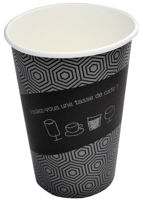 Sunnap 400ml Paper Cups for Hot and Cold Drinks Pack of 50 Durable Design