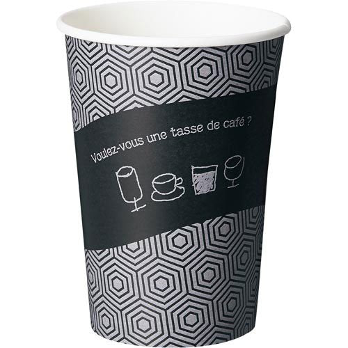 Sunnap 400ml Paper Cups for Hot and Cold Drinks Pack of 50 Durable Design