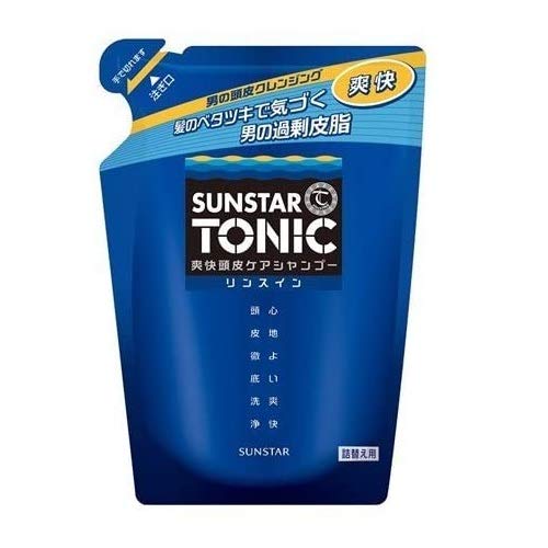 Sunstar Tonic Shampoo Refill Silicone-Free Citrus Herb Scent 360ml for Scalp Care