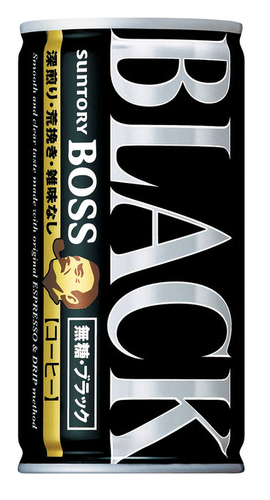 Boss Coffee Suntory Black Sugar Free Canned Coffee 250ml