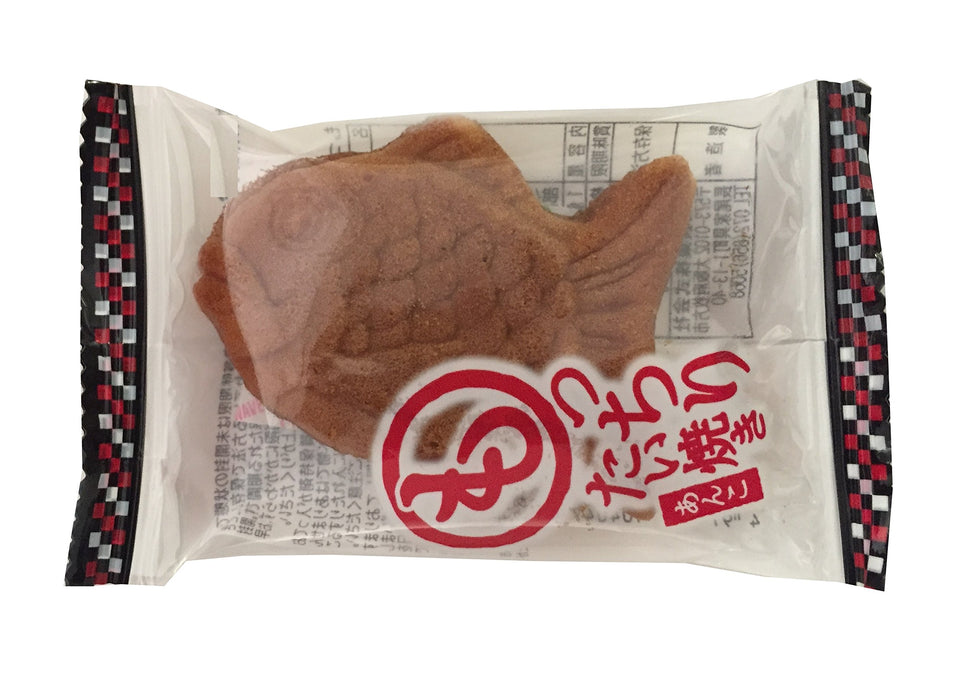 Tada Confectionery Taiyaki Azuki Bean Filled Waffle Snack 10 Pieces