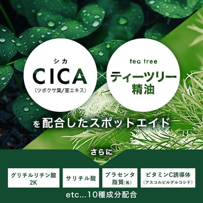 Takeuchi Pharmaceutical Spot Aid: Cica Tea Tree Acne Patch for Back & Buttocks