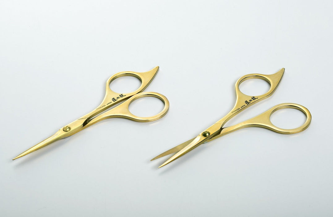 Green Bell Masterful Skills Takumi No Waza Gold Stainless Steel Grooming Scissors