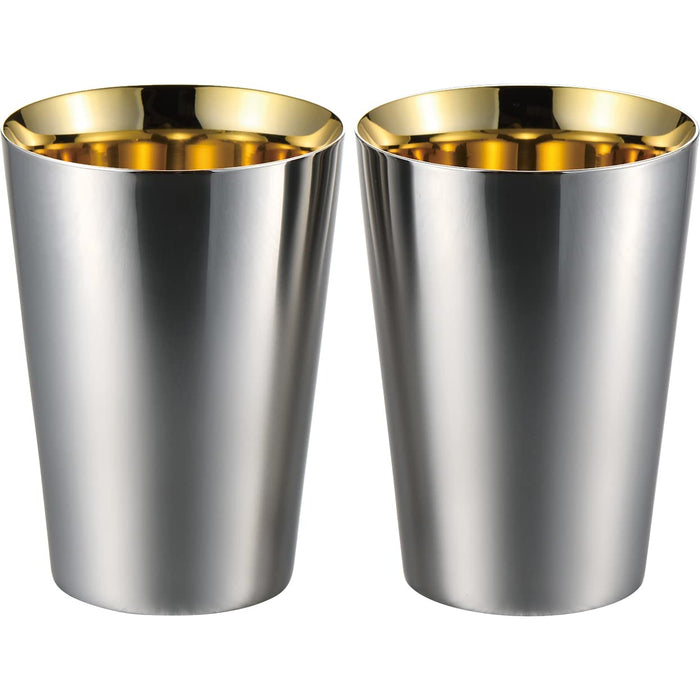 Wahei Freiz Takumiya Double Wall 24K Gold Plated Tumbler Set 270ml