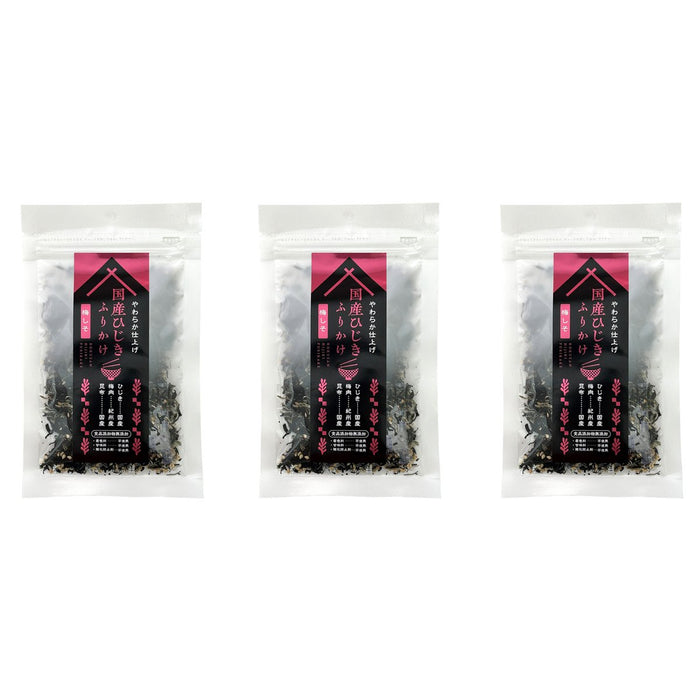 Takusei Hijiki Plum Shiso Furikake Seasoning 22G Pack of 3