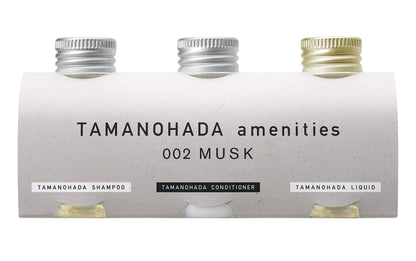 Tamanohada Amenities Set 80Ml x3 002 Musk - Luxurious Travel Kit