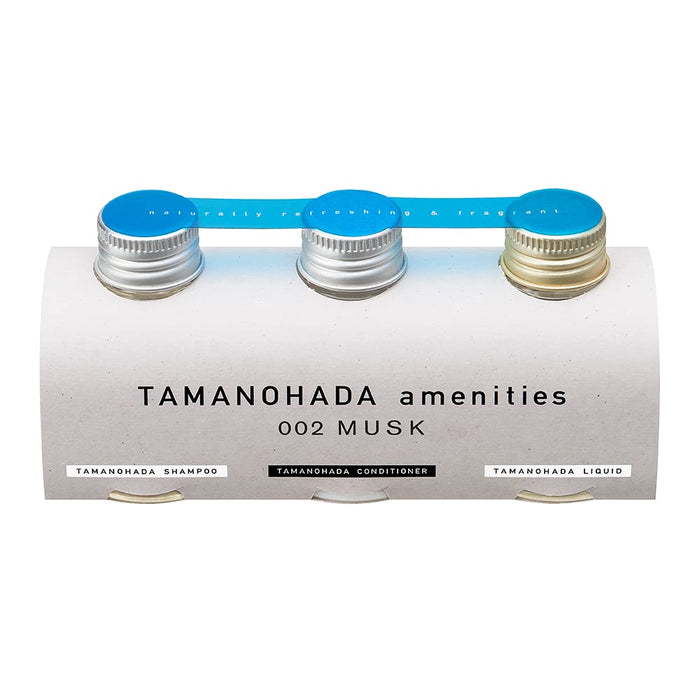 Tamanohada Amenities Set 80Ml x3 002 Musk - Luxurious Travel Kit