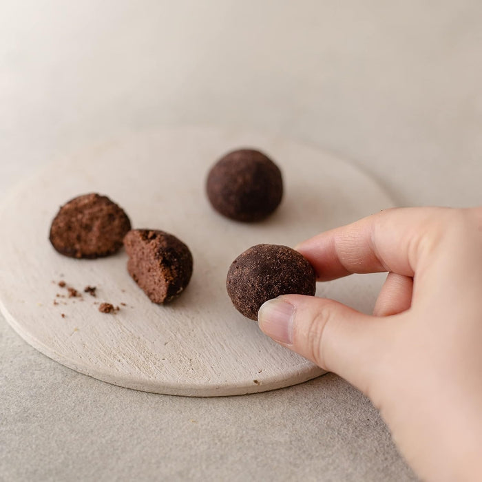 Tatated Vegan Gluten Free Cacao Cookie Balls Pack of 3 Healthy Snack