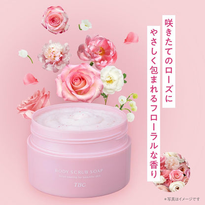 Tbc Body Scrub Soap 300G Exfoliating Care for Darkening and Heel with Rose Scent