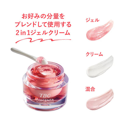 Tbc Placenta Gel Cream Ex 35G Moisturizing 2-In-1 with Placenta Extract
