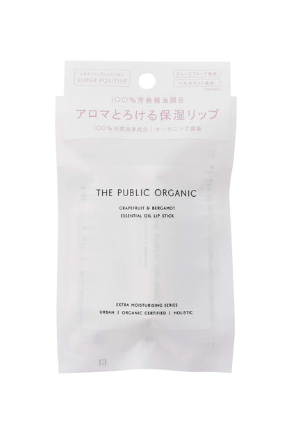 The Public Organic Moisturizing Lip Balm 4G Grapefruit & Bergamot 100% Natural Origin