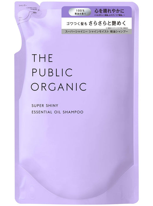 The Public Organic Super Shiny Shampoo Refill 400ml - Moisturizing Essential Oils