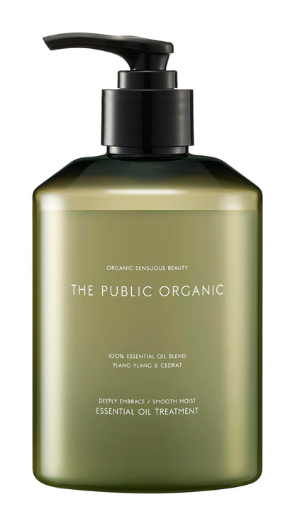 The Public Organic Smooth Moist Hair Treatment 400ml Silicone-Free Essential Oil
