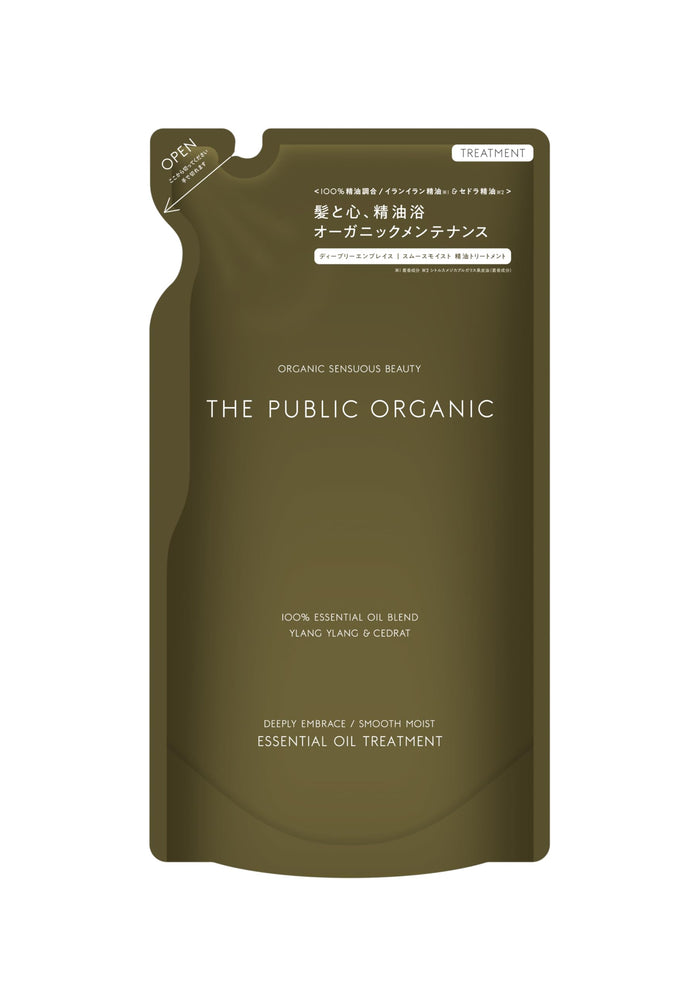 The Public Organic Smooth Moist Treatment Refill 340Ml Silicone-Free Hair Care