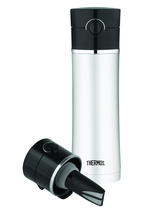 Thermos 16oz Black Drink Bottle with Tea Infuser