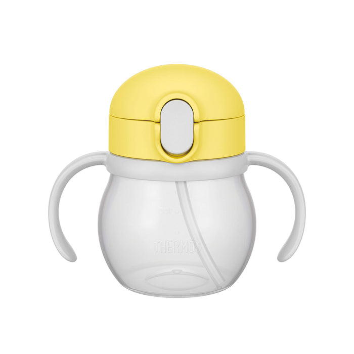 Thermos 250ml Leak-Proof Baby Straw Mug in Lemon Yellow