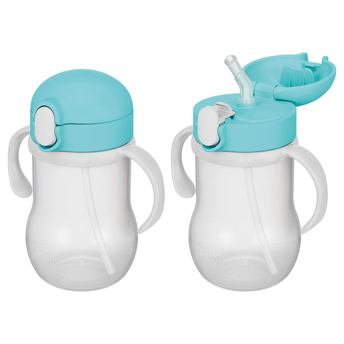 Thermos 350ml Leak-Proof Baby Straw Mug in Mint Blue