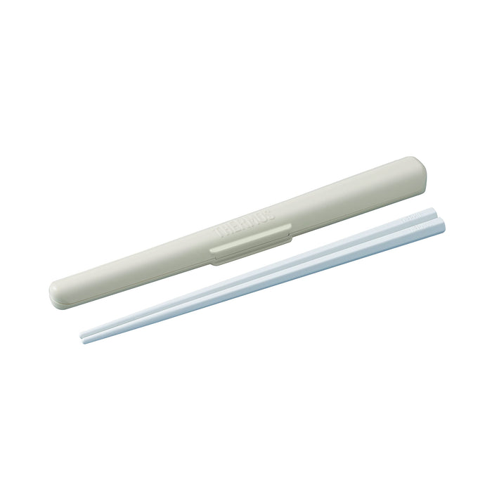 Thermos 18cm White Chopsticks with Case - CPF-180 WH