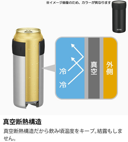 Thermos JCB-500 BK Cool Can Holder for 500ml Cans in Black