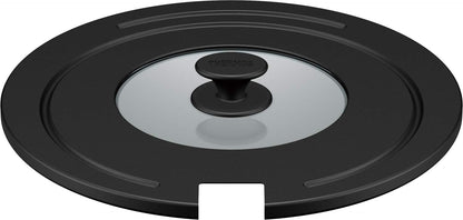 Thermos 26/28cm Black Frying Pan Lid with Detachable Handle Kle-001 Bk