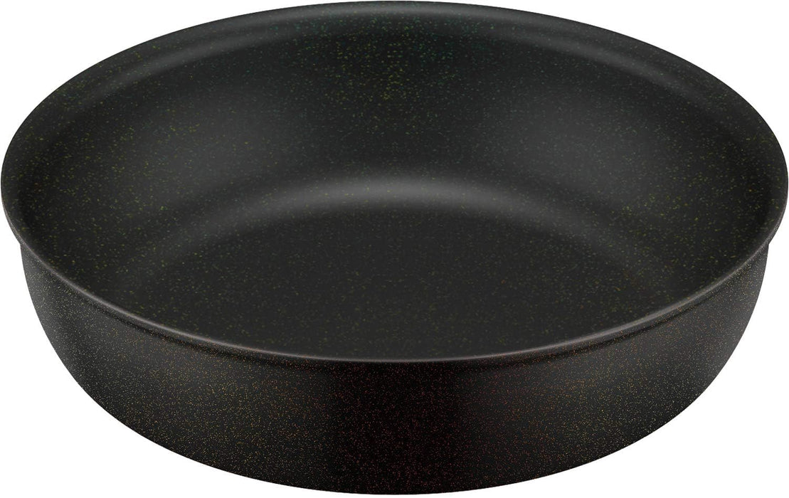 Thermos 20cm Durable Series Black Frying Pan with Detachable Handle IH Compatible