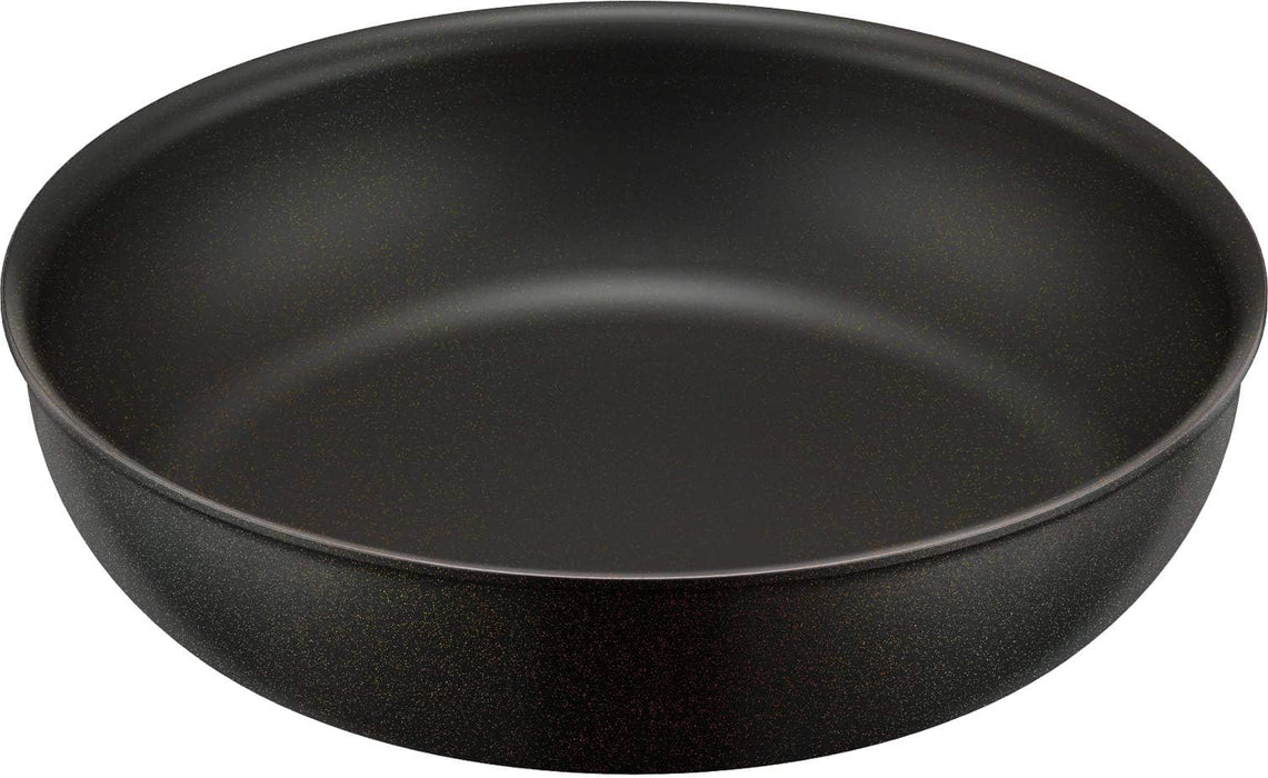 Thermos 24cm Black IH Compatible Frying Pan with Detachable Handle KVA-024 BK