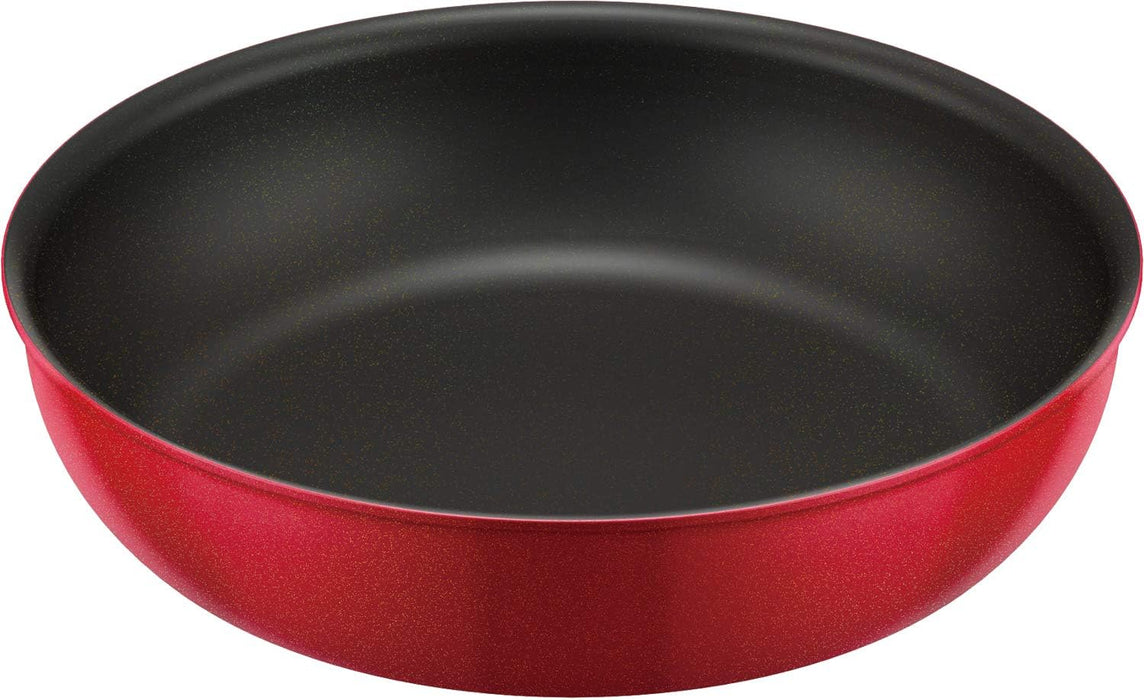 Thermos 24Cm Red Frying Pan Durable Series Induction Compatible with Detachable Handle