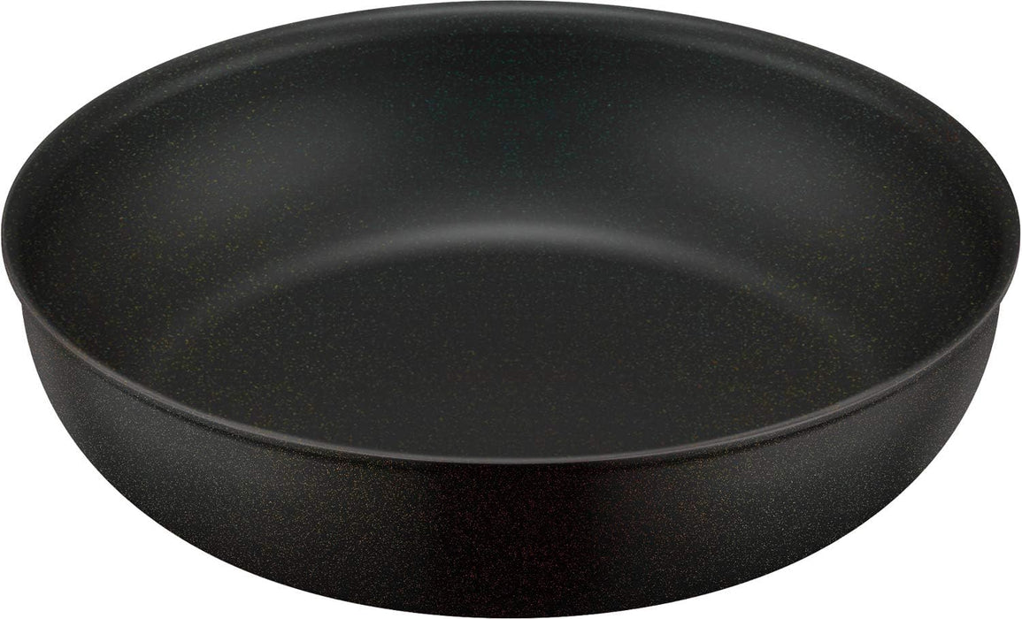 Thermos 26cm Black Frying Pan Durable Series with Detachable Handle IH Compatible