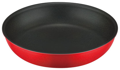 Thermos 26Cm Durable Series Frying Pan with Detachable Handle-Bright Red