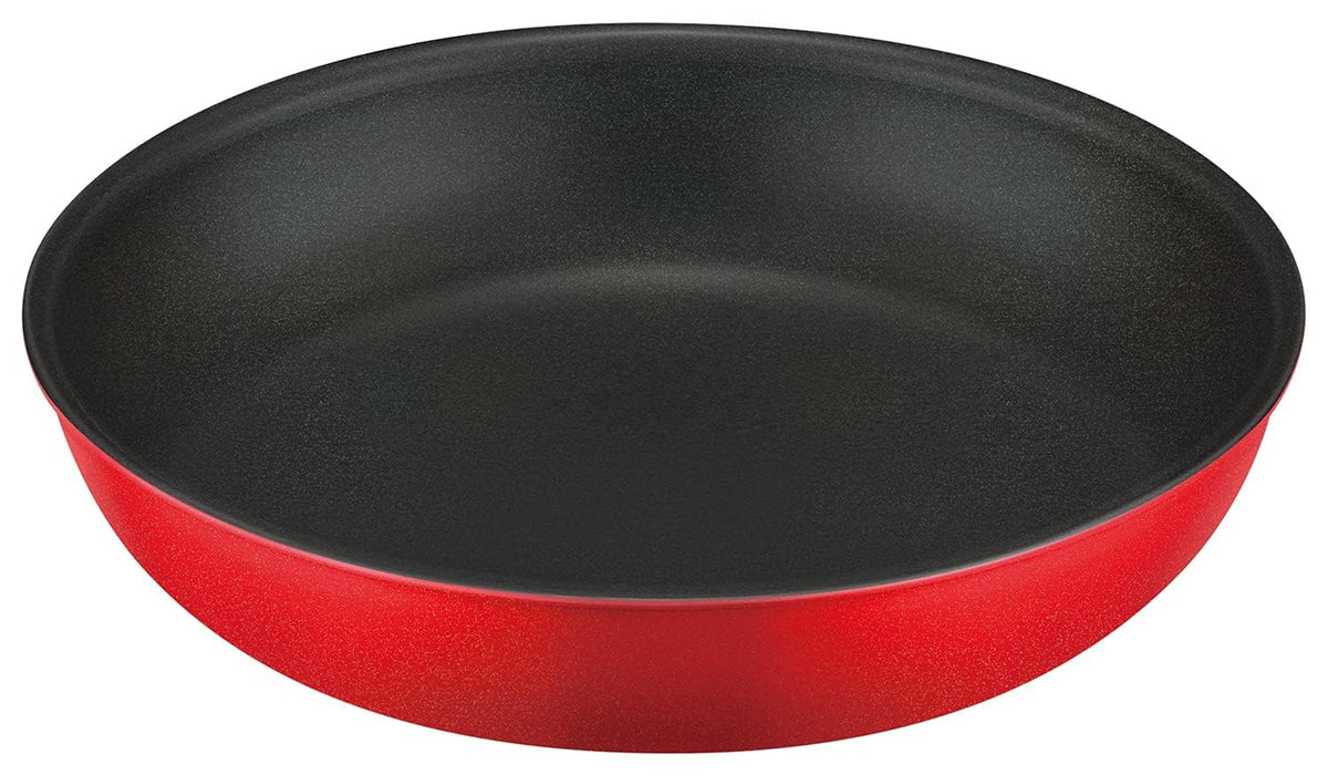 Thermos 26Cm Durable Series Frying Pan with Detachable Handle-Bright Red