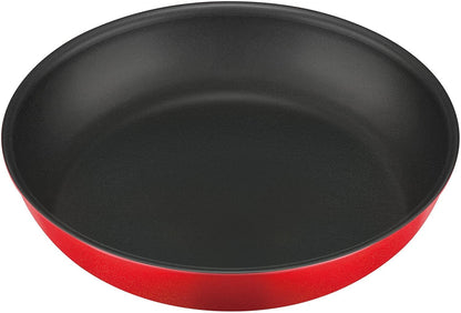 Thermos 26Cm Durable Series Frying Pan with Detachable Handle-Bright Red