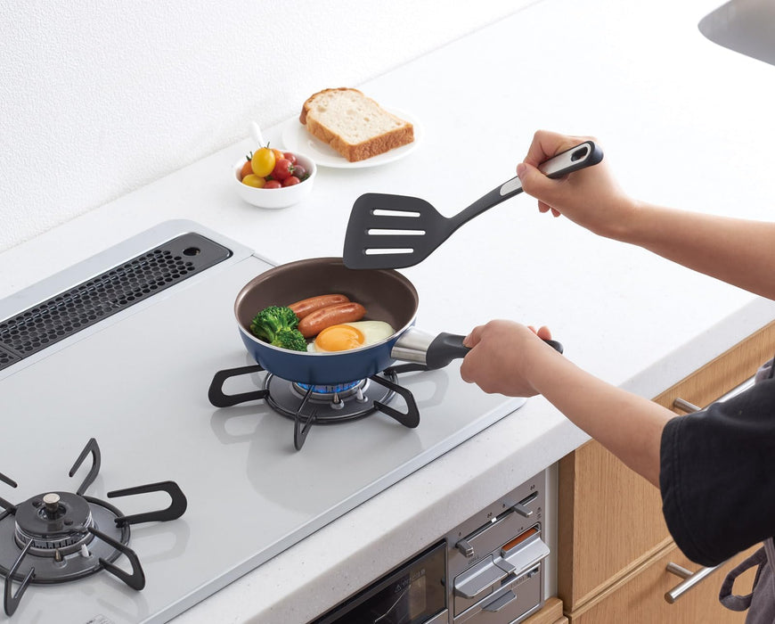 Thermos Durable Series 16Cm Frying Pan for Gas Fire Navy - Kfi-016 Nvy