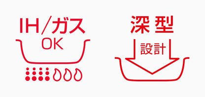 Thermos Red Frying Pan 20cm - Durable Series IH Compatible KFF-020 R