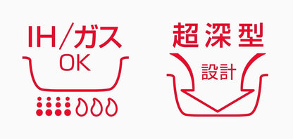 Thermos 24cm Red Durable Series Frying Pan with Removable Handle - IH Compatible