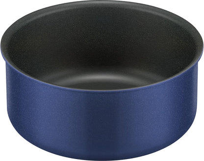 Thermos Indigo Blue 18cm Durable Pot with Removable Handle for Gas Stove KOC-018 IBL Series