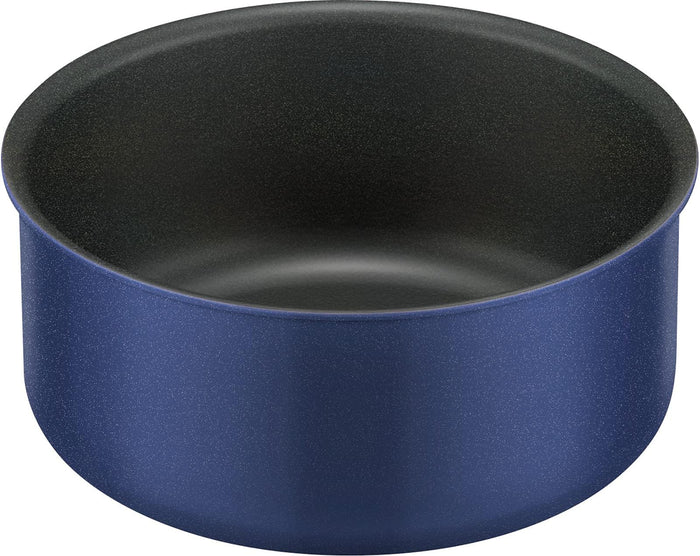 Thermos Indigo Blue 18cm Durable Pot with Removable Handle for Gas Stove KOC-018 IBL Series