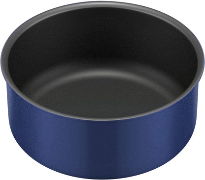 Thermos Indigo Blue 18cm Durable Pot with Removable Handle for Gas Stove KOC-018 IBL Series